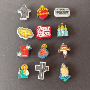 12 Religious Shoe Charms